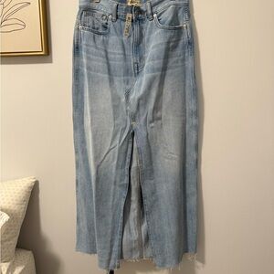 Madewell Blue Maxi Skirt